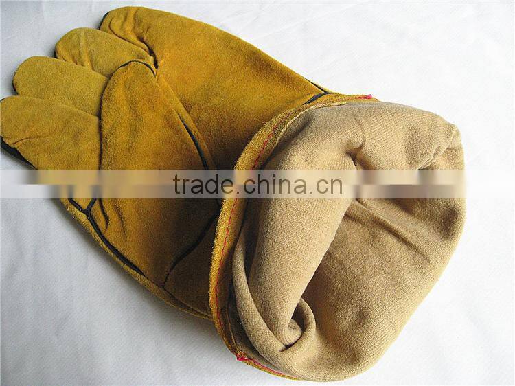 Wholesale High Quality Yellow Welding Gloves Heat Protection