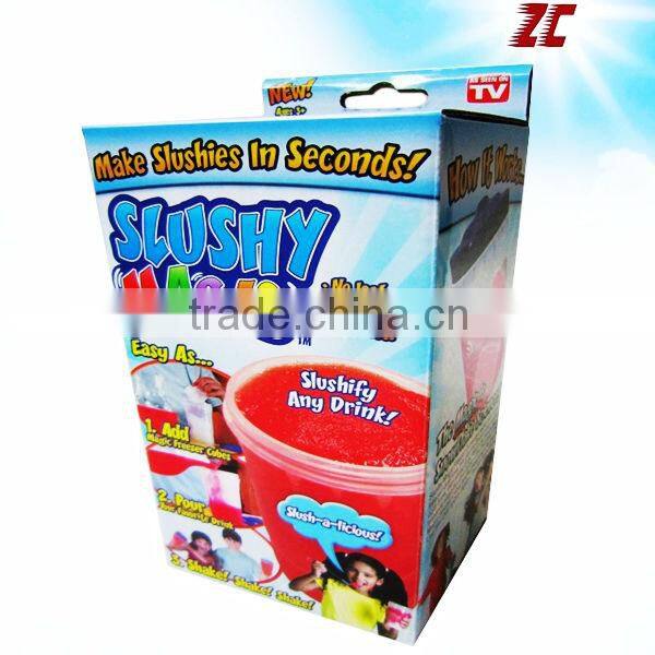 One Piece Foldable Cardboard Paper Box with PVC Window