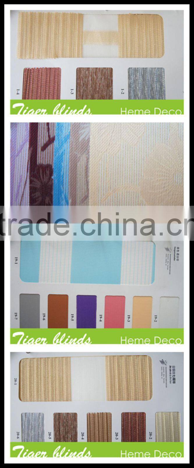 fashionable blackout high quality zebra blind