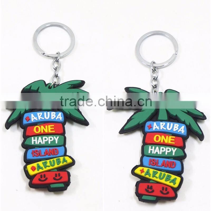Promotional Gift Cartoon Cute Customized Shaped Keychain 3d PVC Key ring