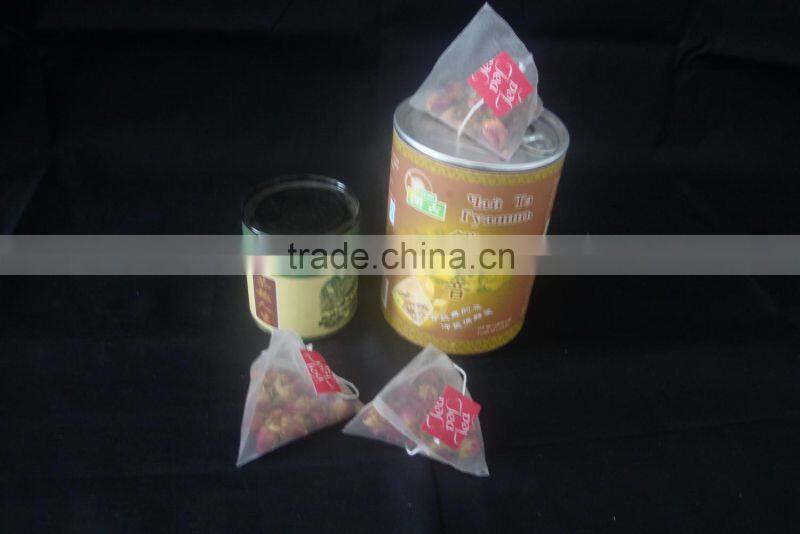 Pyramid shape chamble tea