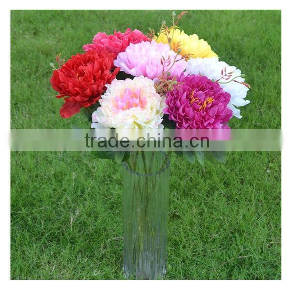 Wholesale modern real touch artificial peony flower/real touch peony flower