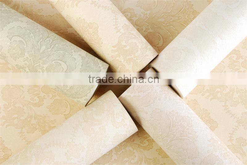 hot sale plain colour wallpaper moisture-proof wall paper for home/commerce/entertaiment/hote