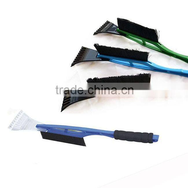 Heavy duty ice scraper and brush, removing snow long handle ice scraper