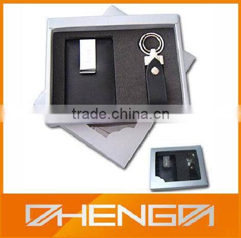 High quality customized made-in-china Black Leather Gift Set For Packaging(ZDG12-031)