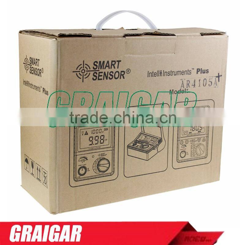 Smart Sensor AR4105A Digital Earth Resistance Tester Meter 0-200 Ohm 2/3Lines