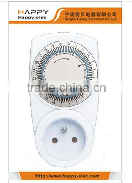 French plug-in timer mechanical timer socket