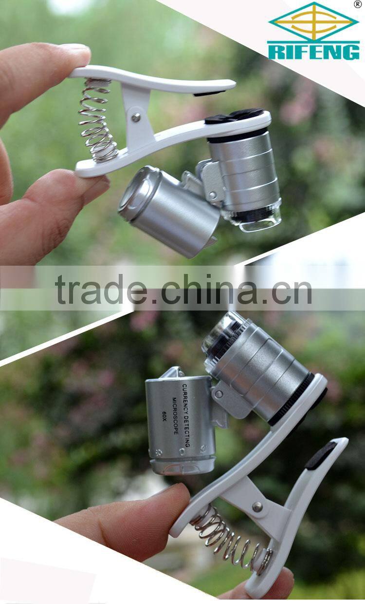 Mini Pocket Microscope with LED Definition Currency Detecting