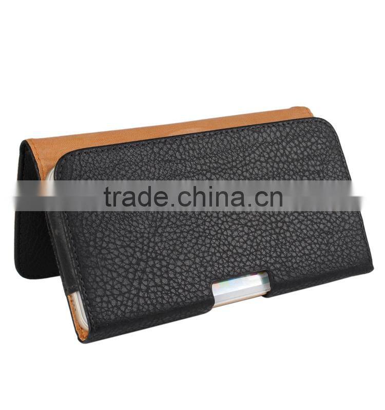 hot sell Push and Pull style leather universal flip phone case
