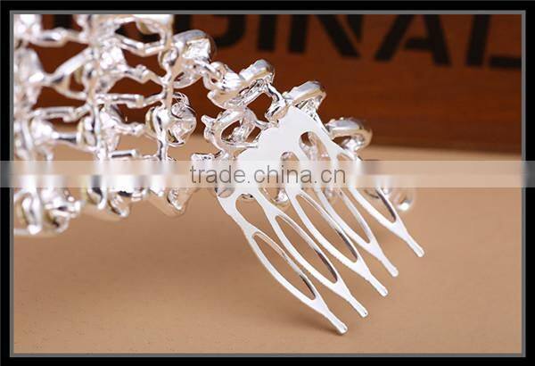 MYLOVE 2015 Hot Sale crystal peacock rhinestone hair accessory handmade hair combs MLF113