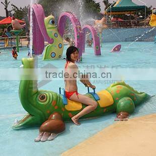 Cartoon Features Fiberglass water spray of water play equipment high quality