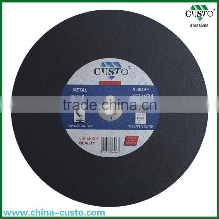 350mm*3 inventory cutting wheel of single net in China abrasive factory