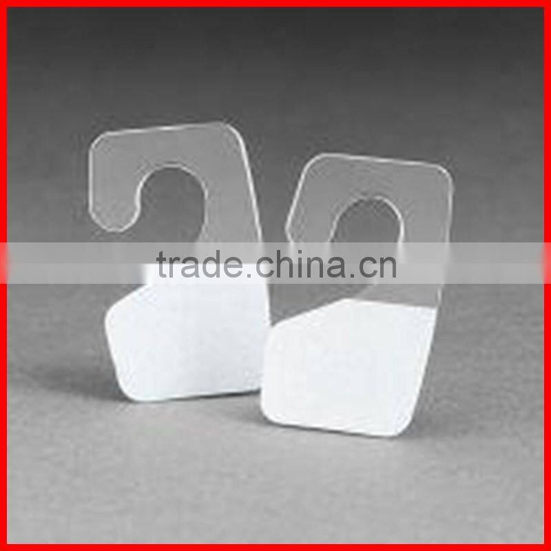 PVC plastic hang tab,supermarket display hang tab