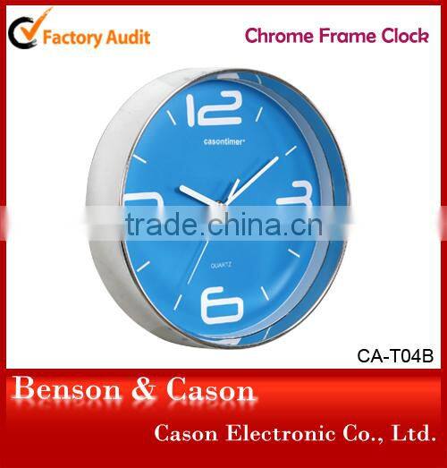 Cason blue dial metal wall clock