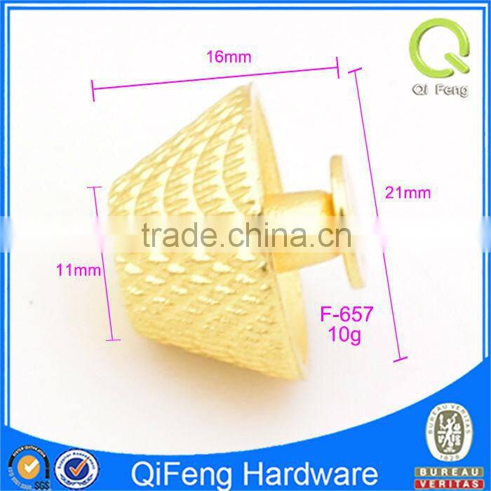 fashion zinc alloy gold & bronze bucket shape rivets and studs for bags feet