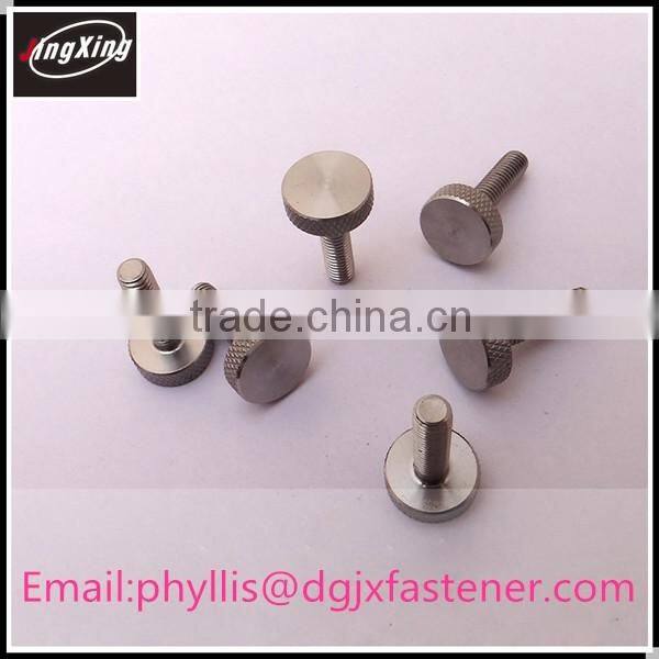 Good price stainless steel knurled head thumb screw M4