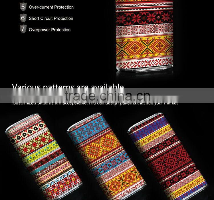 Best quality hot-sale leather power bank Manual Leather PowerBank