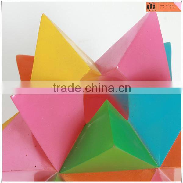 customized resin polyhedron star figures,customized decoration resin figures,OEM design resin figures manufacturer
