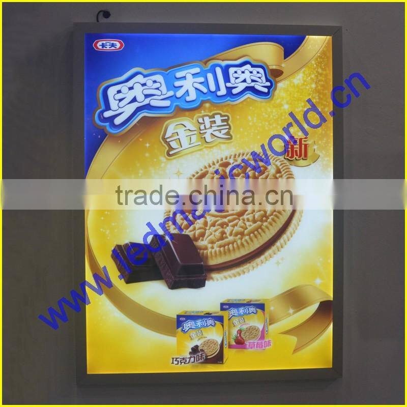 A1 A2 LED Aluminum Snap Frame Click Frame Lightbox