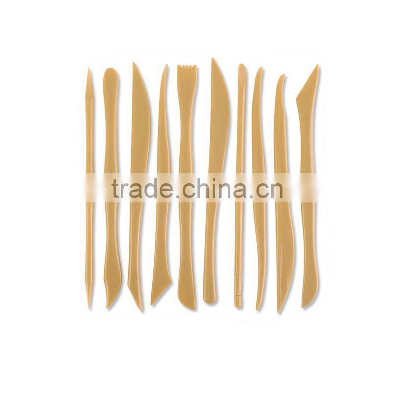 6 pieces plastic clay tool set