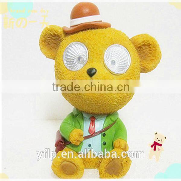 Resin A Little Robot Led Light Craft for Home & Garden Decoration