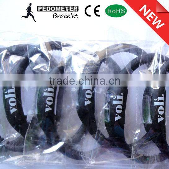 Free sample pedometer wristband fitness tracker