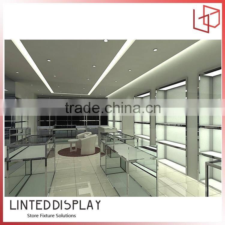 Unusual display stand for wall mounted retail clothing racks