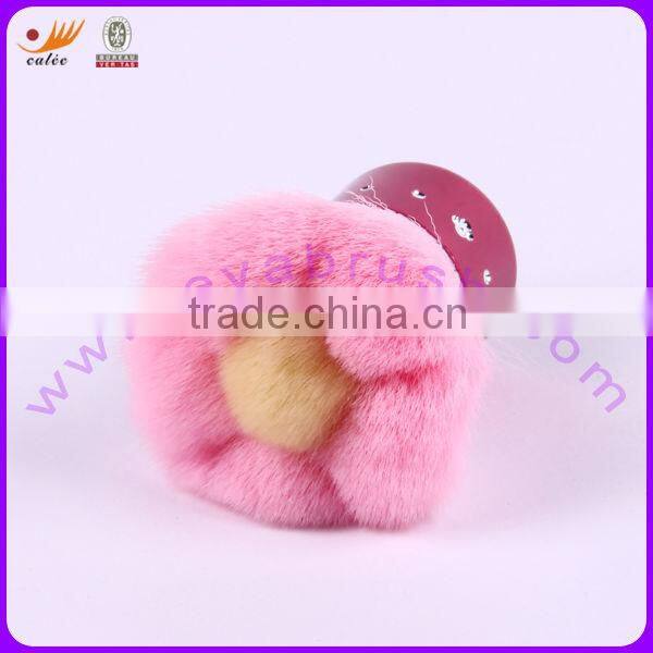 Pink Color Flower Shape Kabuki Brush, OEM available