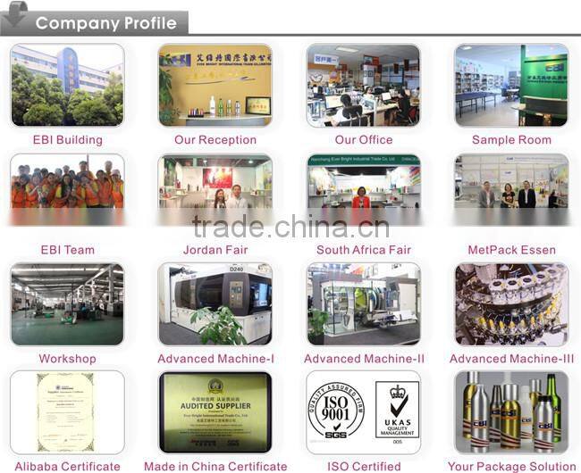 New pet aluminum bottle with sprayer