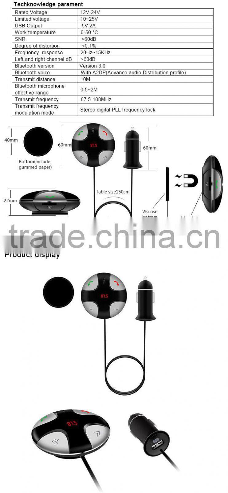 Mini bluetooth car mp3 player fm transmitter