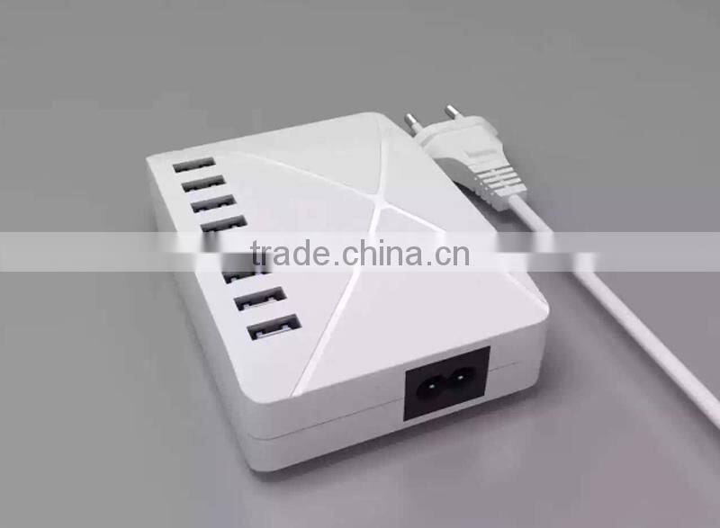 Electric 8 USB plugs travel charger with surge protector