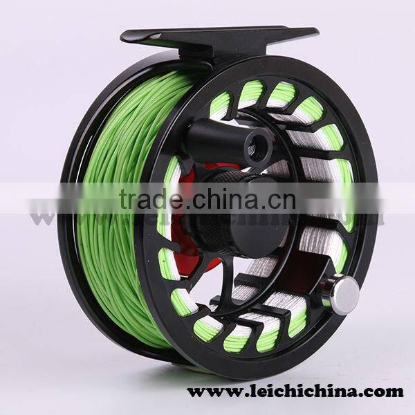 Large arbor cork drag aluminum cnc fly reels leichi
