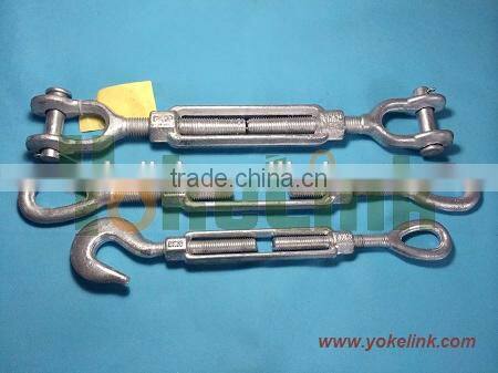 US type galvanized construction wire rope turnbuckle