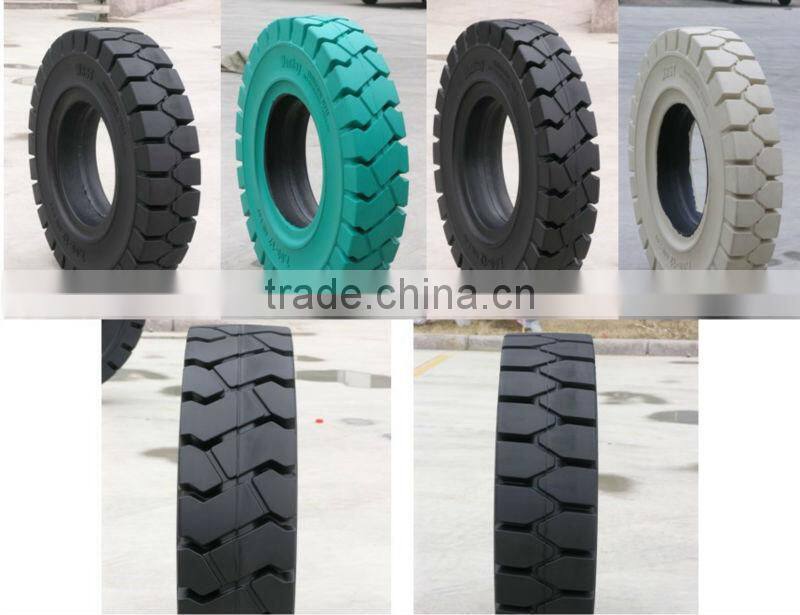 top quality electric forklift trucks spare parts, 18x7-8 non marking solid tires