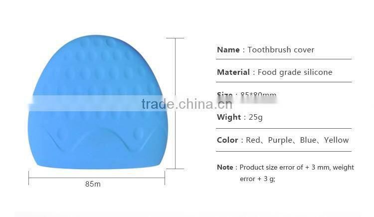 Convenient strawberry shape silicone toothbrush head holder