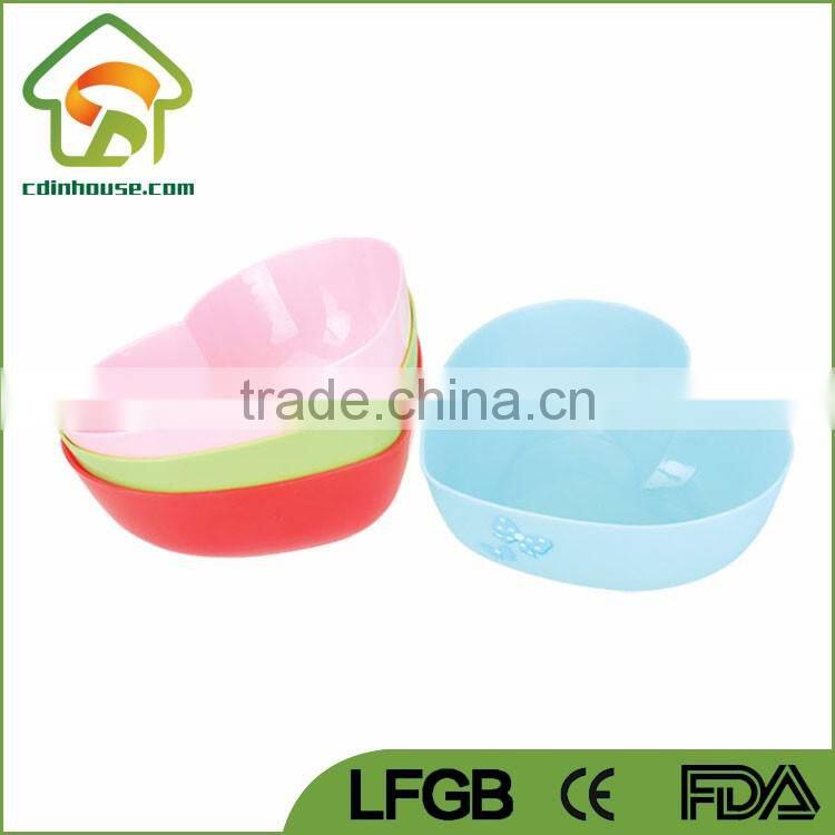 Large Size Heart Shape PP Plastic Bowl