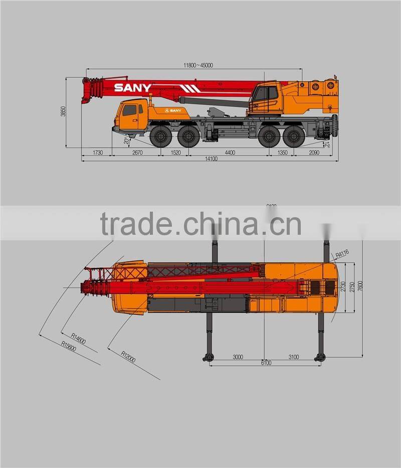 Top brand Lifting Machinery /crane/truck crane/75 ton Truck Crane STC750