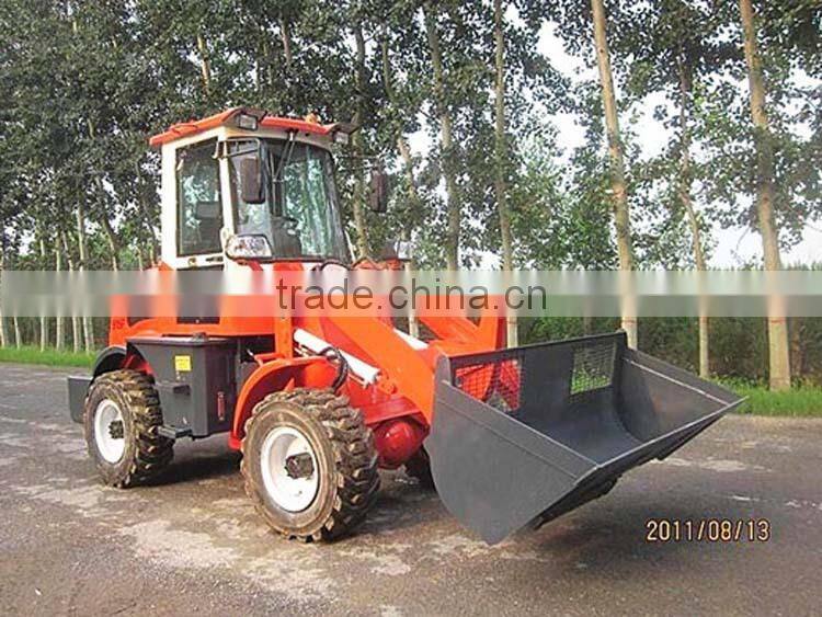Wheel loader JT915 with CE certification 1.5 ton with fork from china