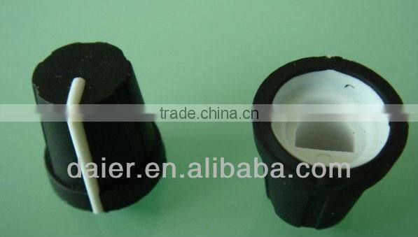 DAIER black 6.0mm d shaft knobs