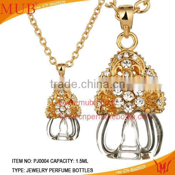 Fancy 5ml Mini Glass Fashion Jewelry Perfume Pendant Necklaces