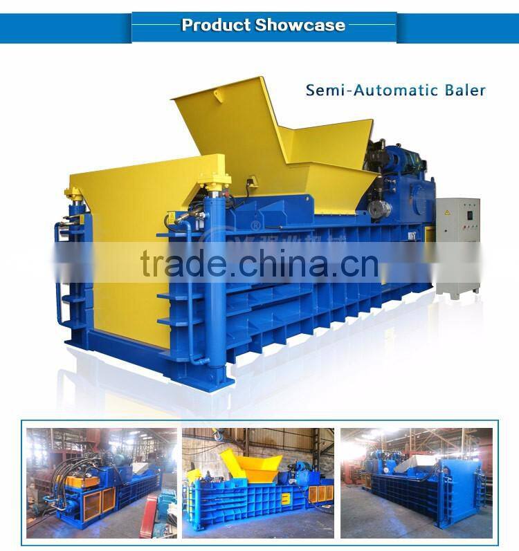 Semi - Automatic Cardboard Hydraulic Baling Press/Horizontal Baler/Plastic Baling Press Machine
