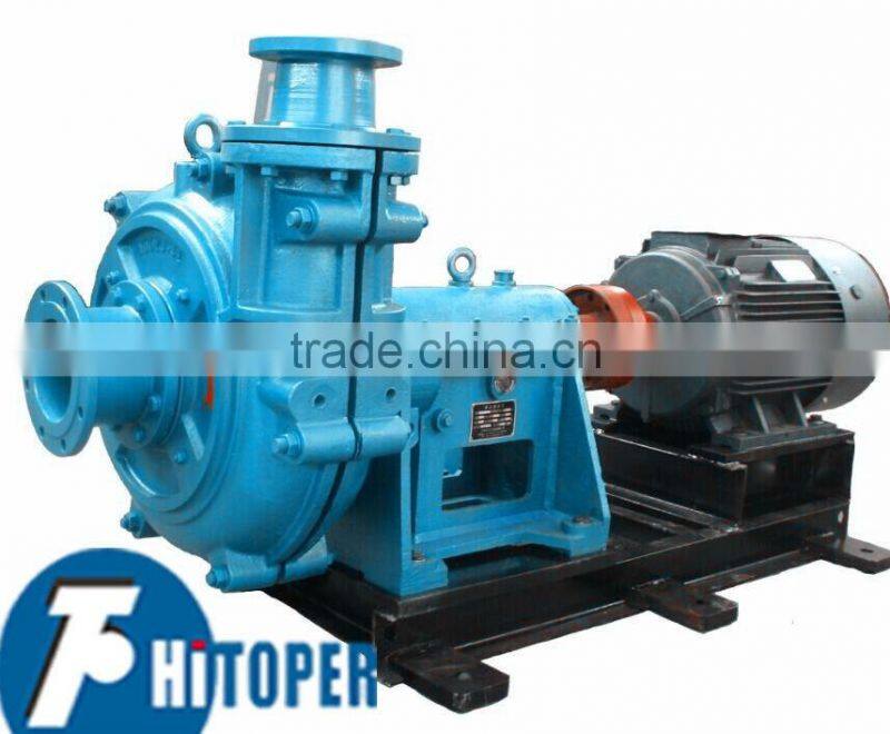 slurry pump as filter press feed pump for sludge dewatering in wastewater treatment process