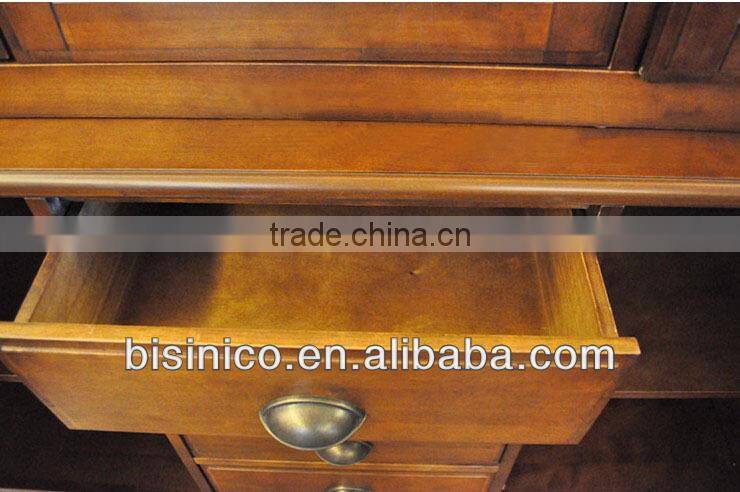 Big size luxury Spanish style wooden dining room sideboard