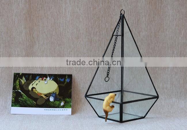 Indoor decor hanging glass terrarium micro landscape plant glass greenhouse
