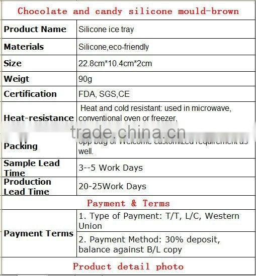 silicone ice cube tray 15-cavity Round Chocolate shape