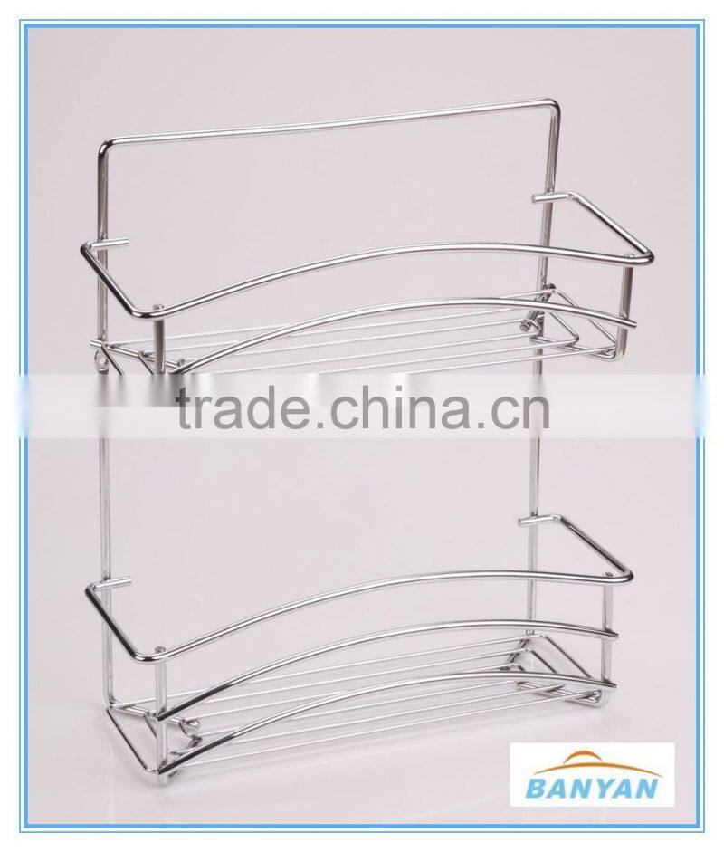 Kitchen and Home Over the Cabinet Rectangle Iron Metal Wire Hanging Basket