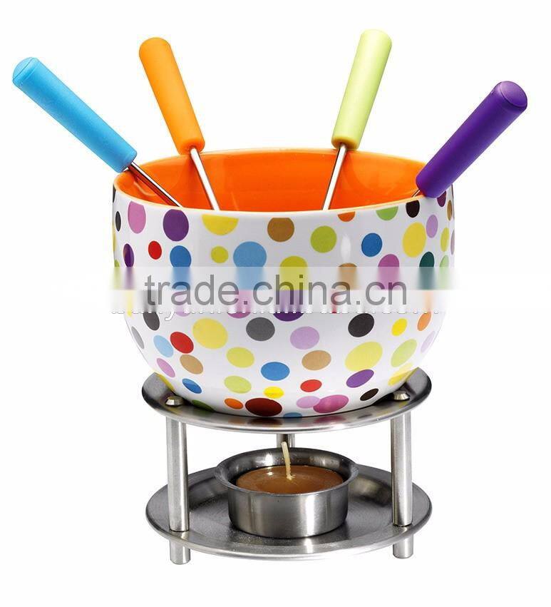 Amazon Hotsale Ceramic Bowl Melting Cheese Chocolate Multi-Purpose Fondue