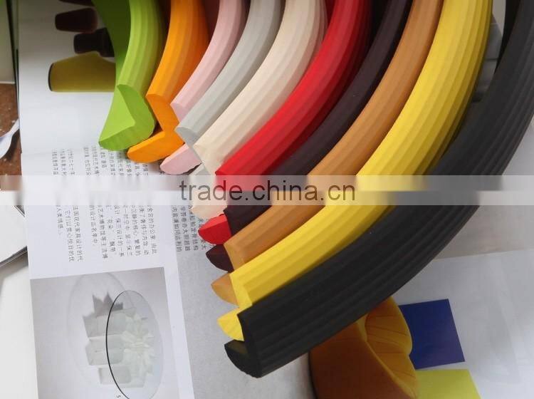 M024 safety baby product rubber plastic stripe L edge protector,corner edge guard