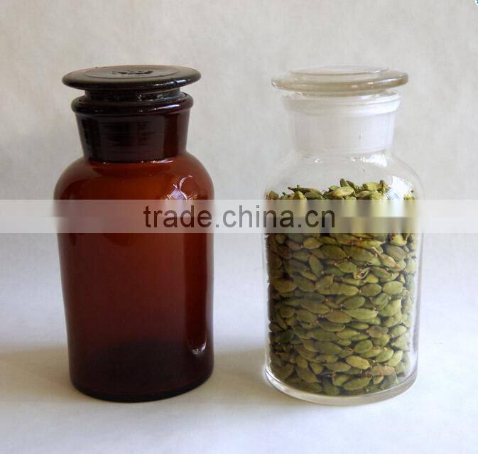 size 40ml small glass reagent bottle amber glass bottle for sale