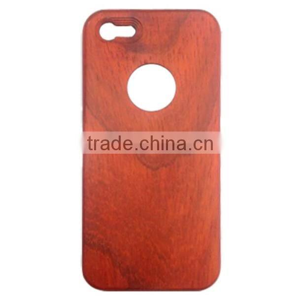 Carbonized bamboo single bottom phone case with buttons for iPhone5C
